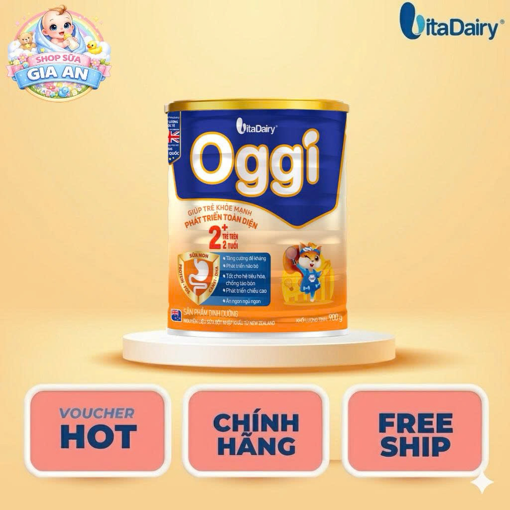 [Có mã QR tích xu ] Sữa bột Oggi 0+; 1+; 2+ 900g - Date mới