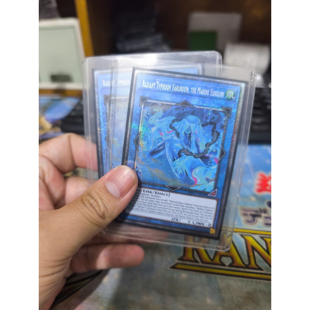 [Yugioh Funny Shop] 1 lá thẻ bài Radiant Typhoon Varuroon, the Marine Eidolon (V.2 - Starlight Rare)