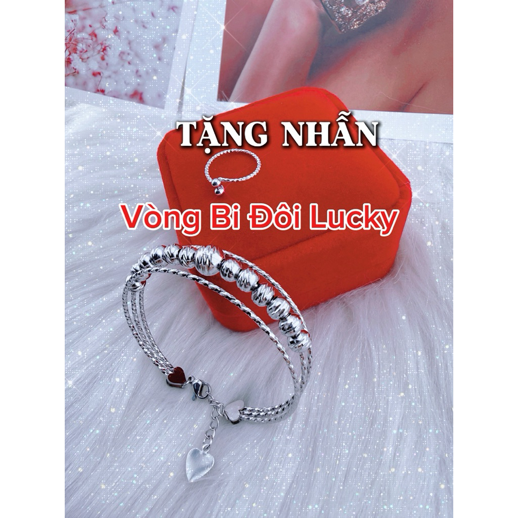 Vòng Bi Đôi Lucky. Chất liệu inox không đen. Khoá càng cua hoặc khoá tròn. Ni 48 đến ni 58.