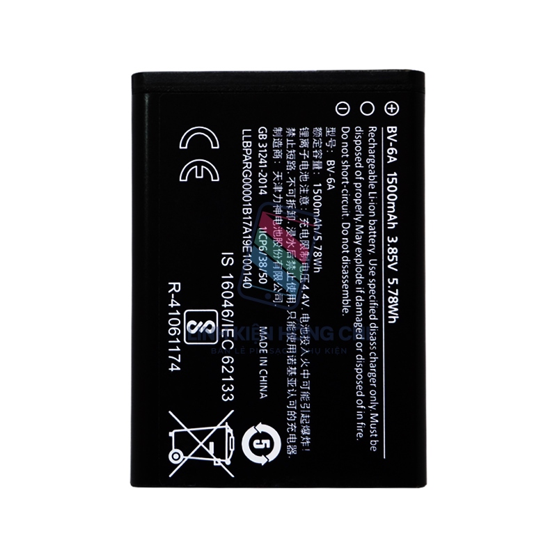 Pin thay thế cho Nokia BV-6A / Nokia 8110 4G / TA-1059 / Nokia 2720 Flip 4G / TA-1170 / TA-1168