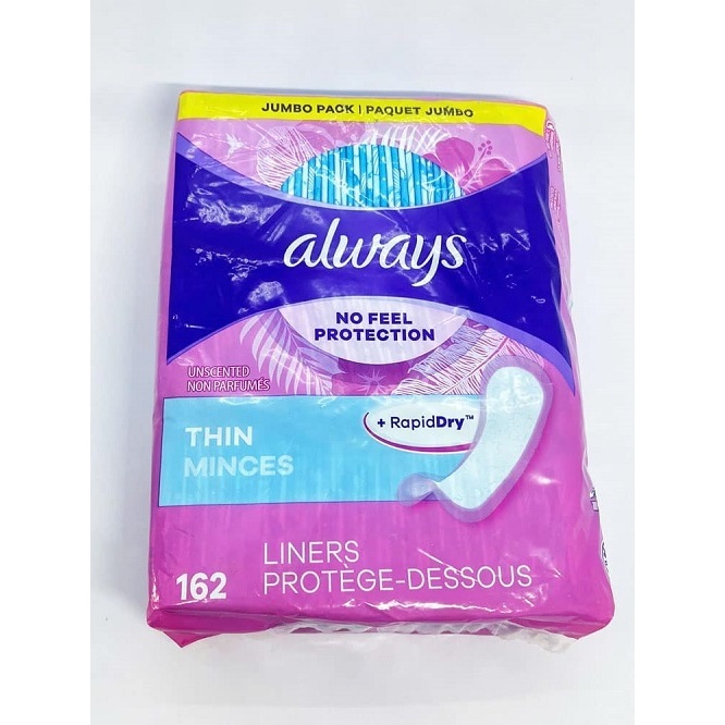 Băng vệ sinh hằng ngày Always Liners Daily Fresh Thin Regular 162 miếng