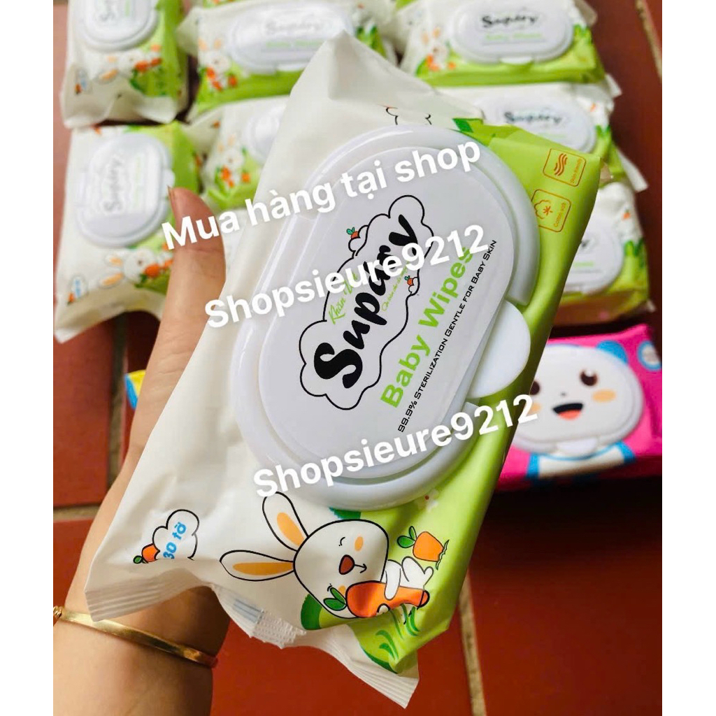 khăn/giấy ướt phú đạt/gấu(500g)120 tờ