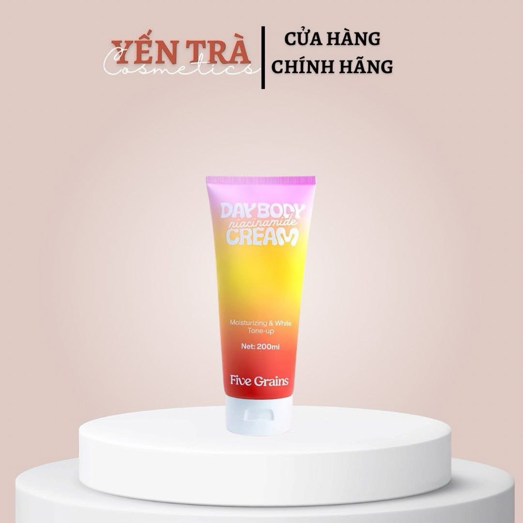Kem Body Dưỡng Trắng Nâng Tone Five Grains 200ml