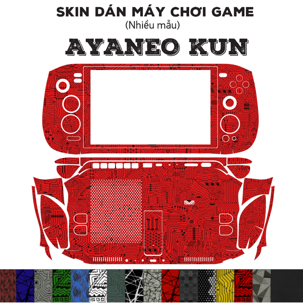 Skin dán AYANEO KUN (Nhiều mẫu) | Miếng dán Film 3M cho máy chơi game PC Handheld