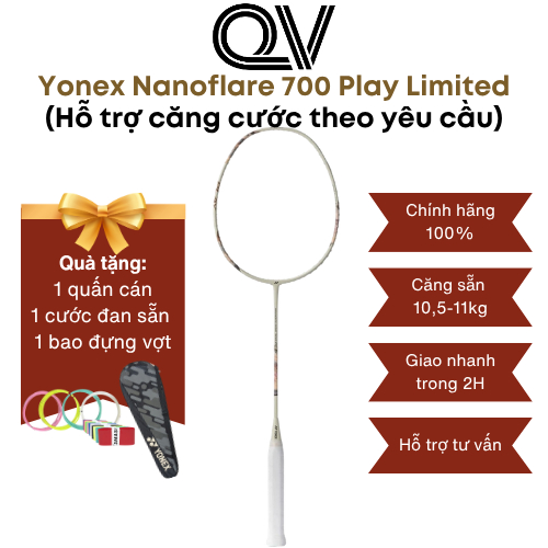 Vợt cầu lông Yonex Nanoflare 700 Play Limited chính hãng Quốc Việt Badminton dẻo, linh hoạt, dễ chơi