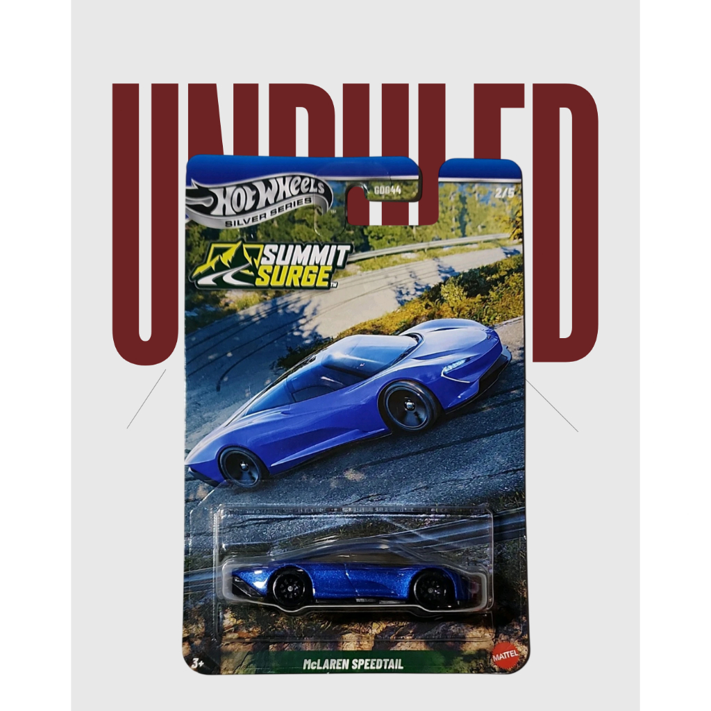 Xe Mô Hình Hot Wheels 1:64 McLaren Speedtail | Summit Surge (Silver Series)