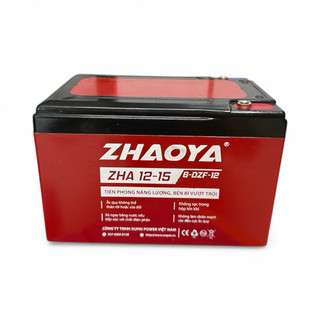 Bình A.C Q.U.Y Xe Điện ZHAOYA 12V - 15AH . Hàng Lướt Đẹp Dung Lượng 98%