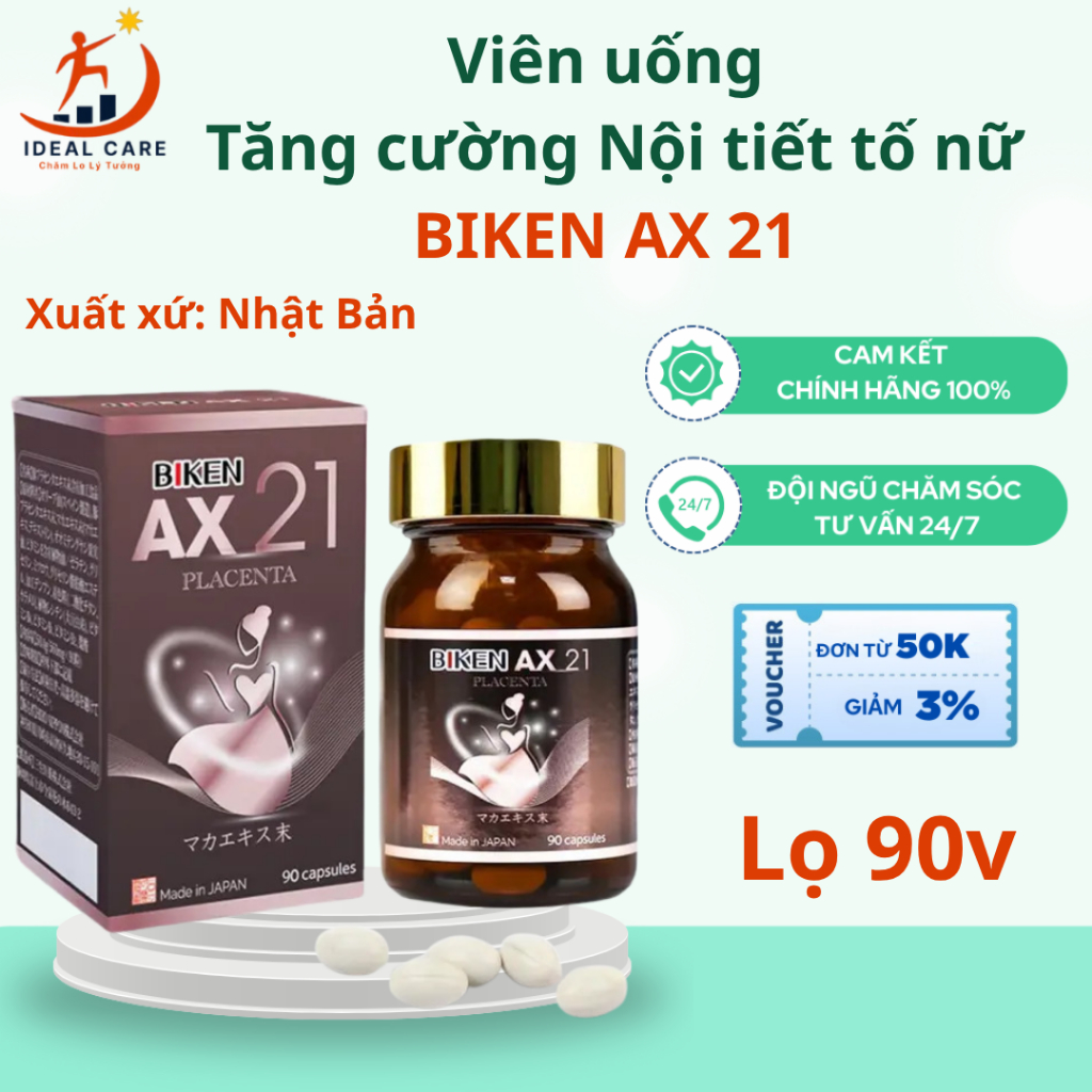Viên uống tăng cường Nội tiết tố nữ BIKEN AX 21