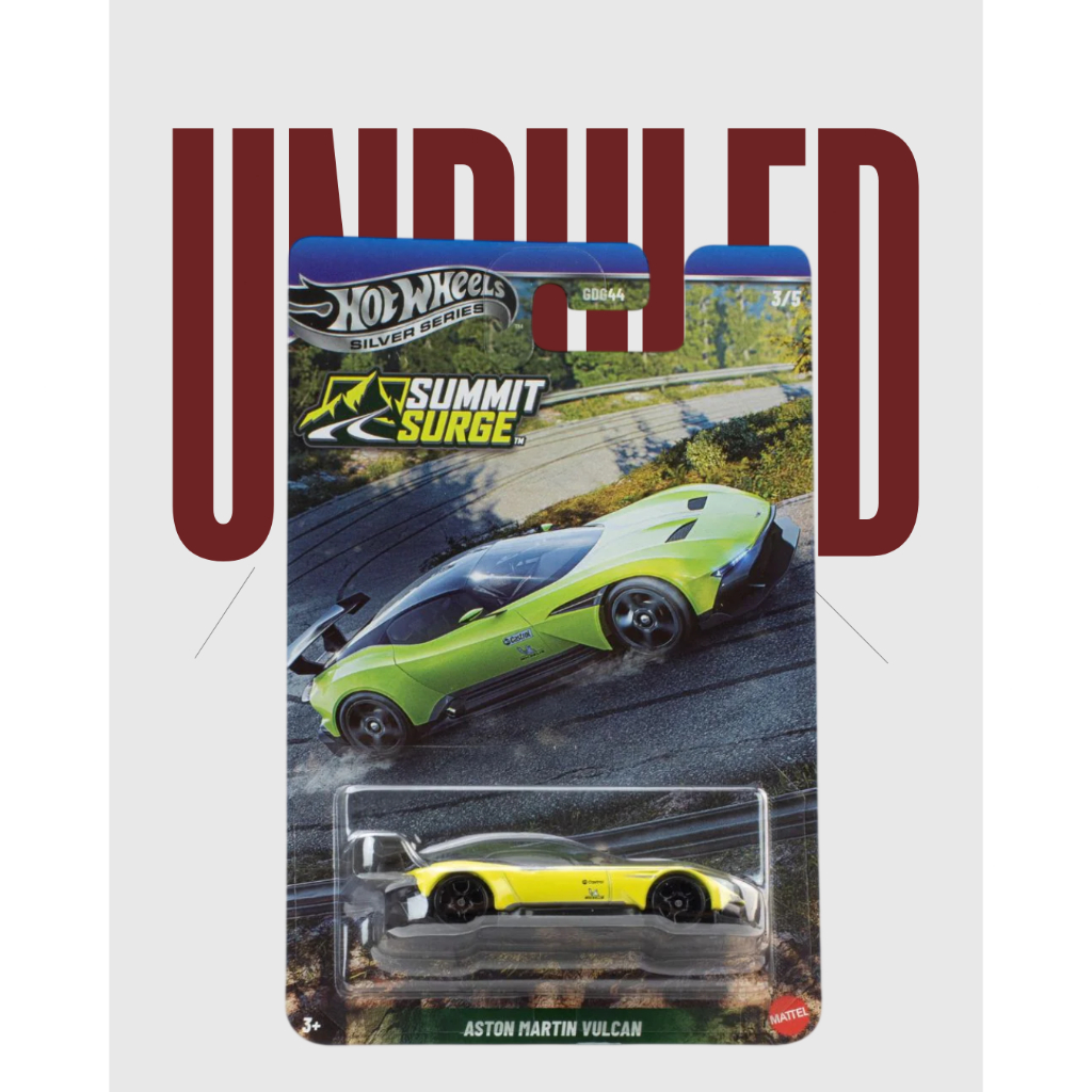 Xe Mô Hình Hot Wheels 1:64 Aston Martin Vulcan | Summit Surge (Silver Series)