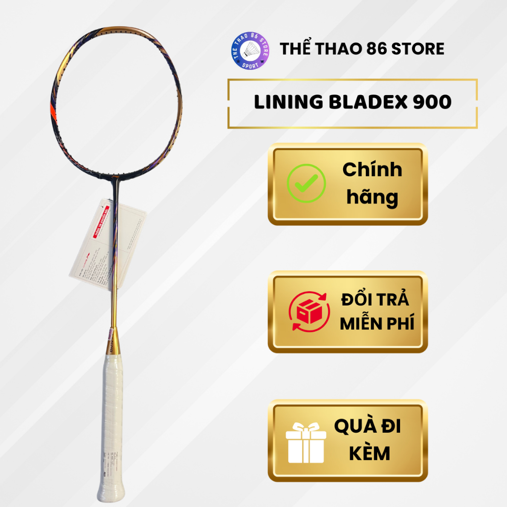 VỢT CẦU LÔNG L.NING BLADEX 900 CHÍNH HÃNG TẶNG TÚI ĐỰNG VỢT VÀ CUỐN CÁN XỊN XÒ