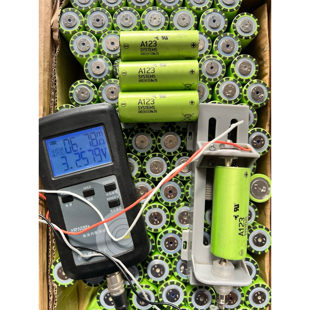 Cell pin A123 tháo khối Nội trở (6.XXmΩ )  - (7.XX.mΩ ) xả khủng 50A , chuyên đề xả M1B