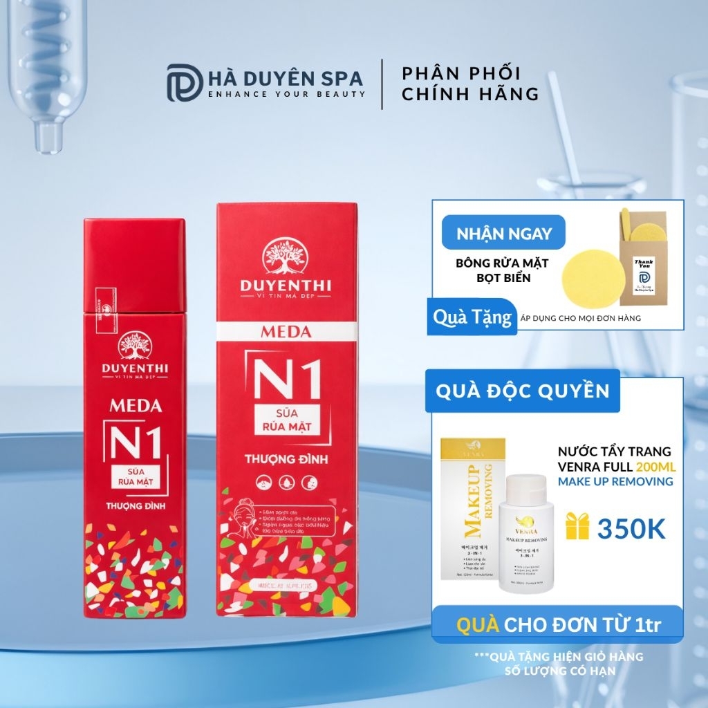 Sữa rửa mặt tạo bọt Thượng Đình Meda N1 Duyên Thị 180ml