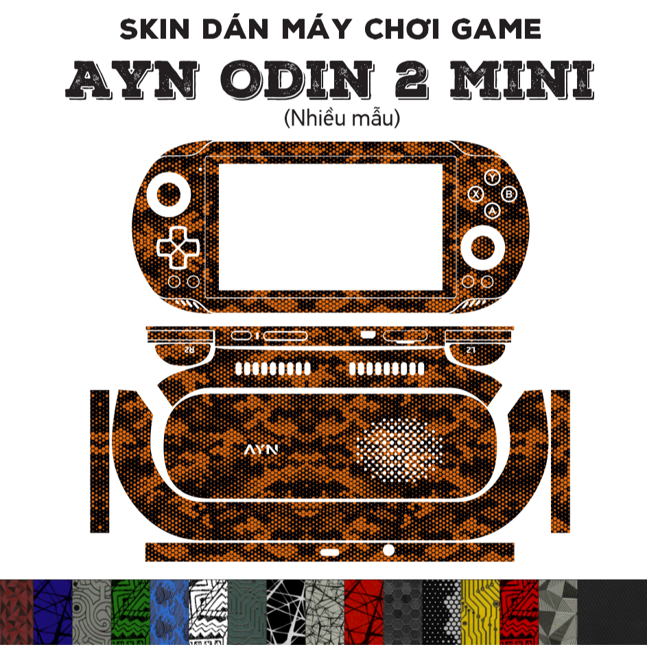Skin dán AYN Odin 2 Mini (Nhiều mẫu) | Miếng dán Film 3M cho máy chơi game PC Handheld