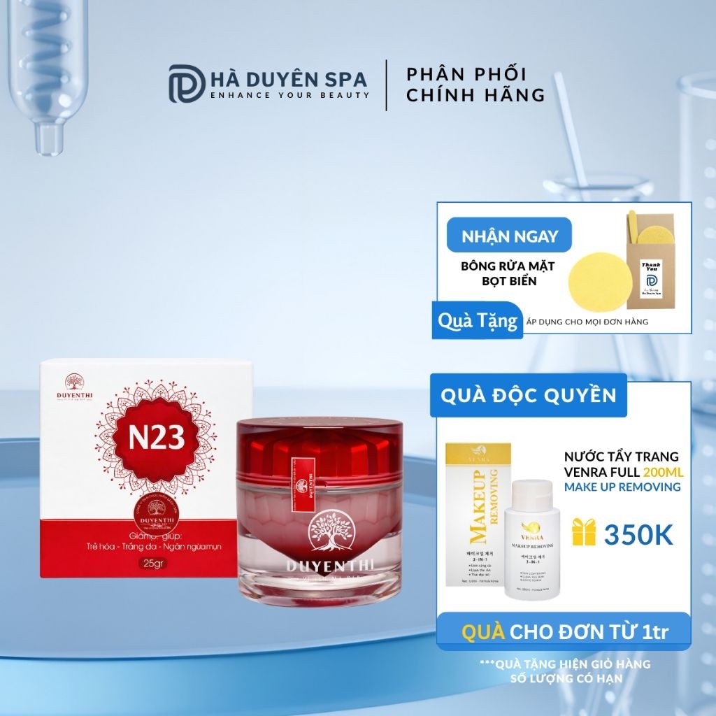 Kem trắng da N23 Duyên Thị 25g - Giúp mờ nám, cải thiện tình trạng mụn