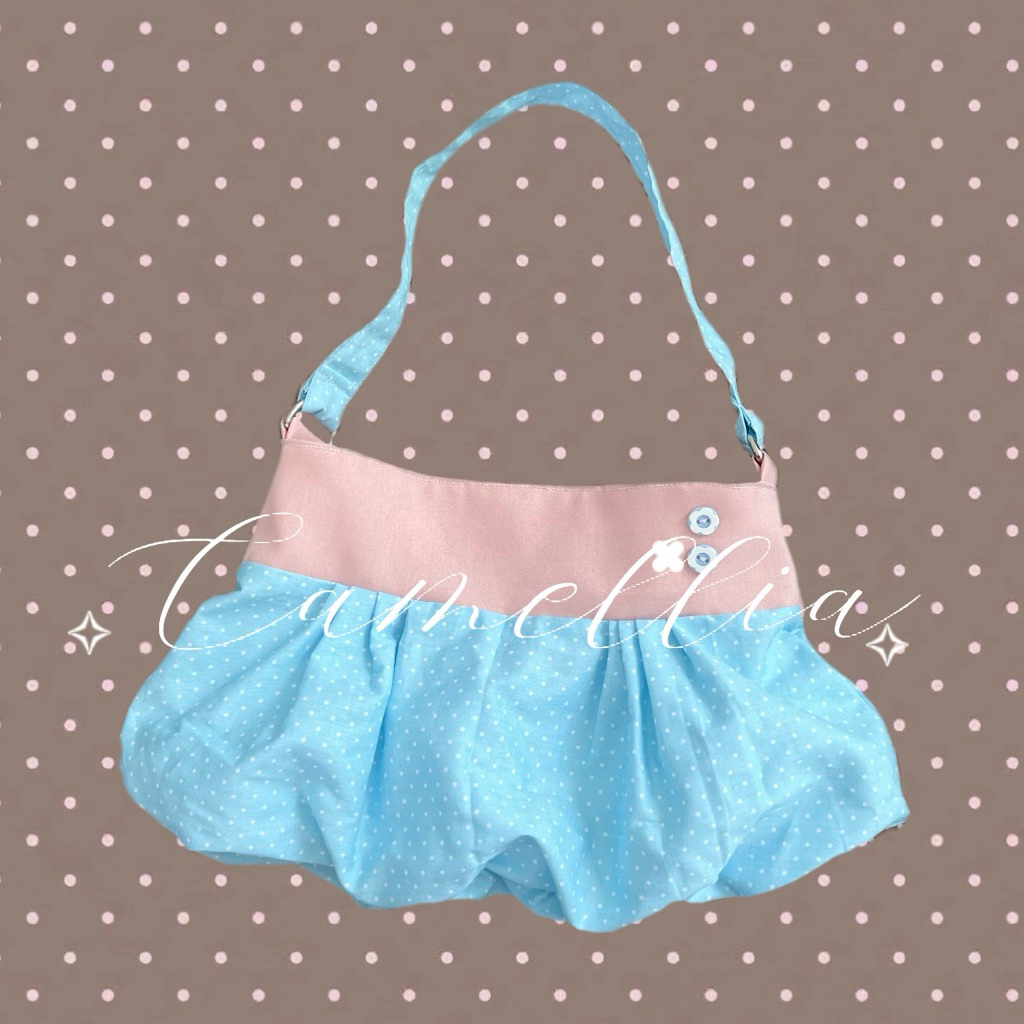 Túi Xách Chấm Bi Shoujo Dễ Thương