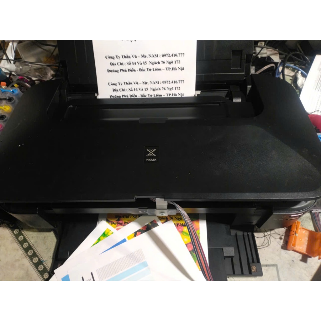 Máy in phun màu cũ A3 Canon iX6770 In sách thiệp tờ rơi in film lụa ổn định Kholinhkienmayinthanvu