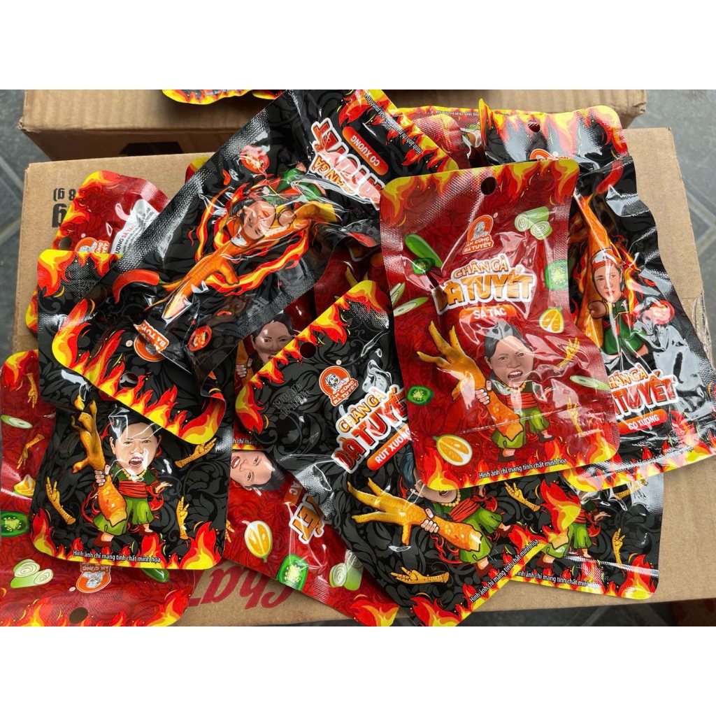 Compo 2-5 chiếc chân gà Bà Tuyết vị tê cay , xả tắc , rút xương, có xương...