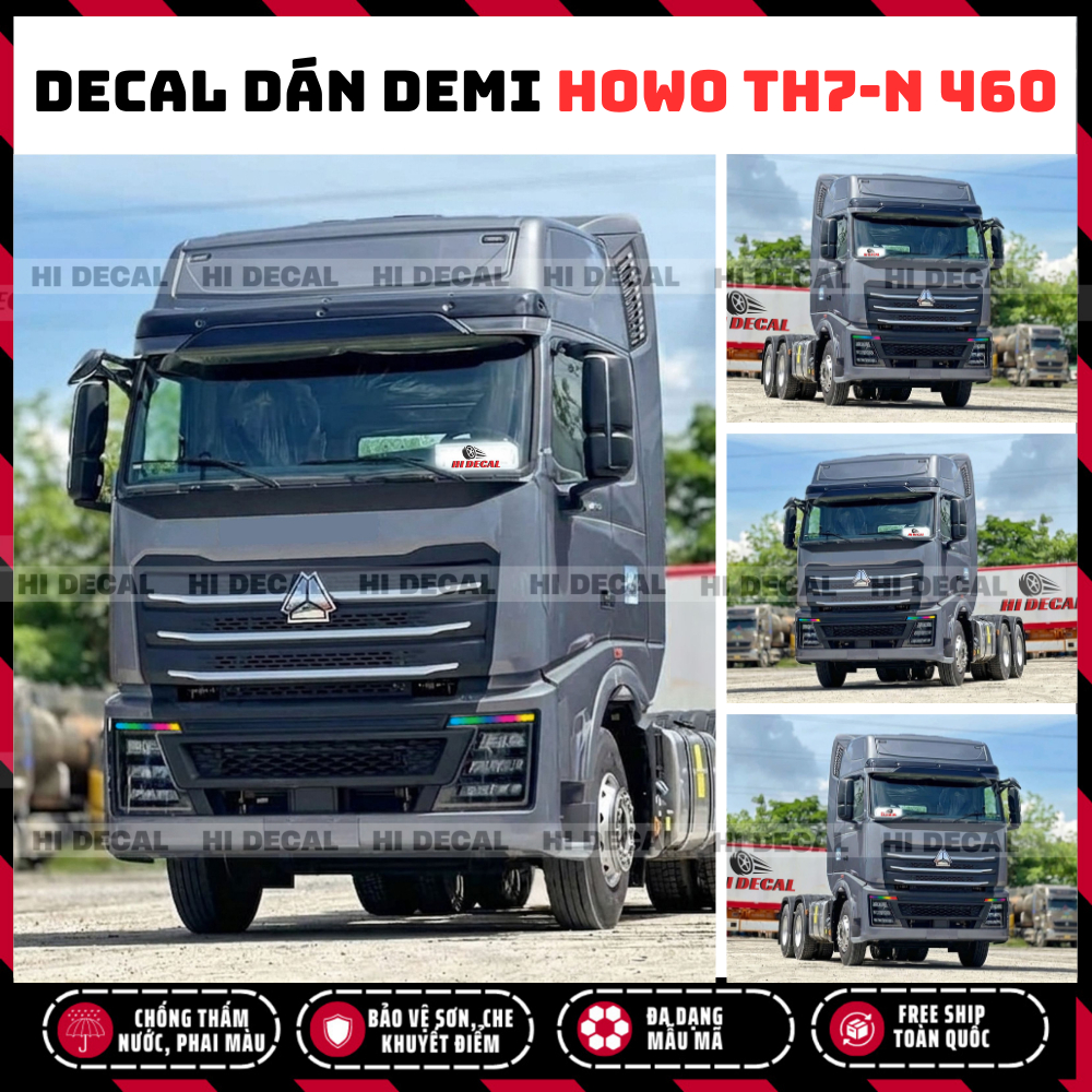 Howo TH7 - Decal dán Led demi Howo TH7 đổi màu, tem 3 lớp chống thấm nước, không phai màu và không b