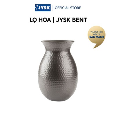 Lọ hoa | JYSK BENT | nhôm | nâu | Ø15xC27cm