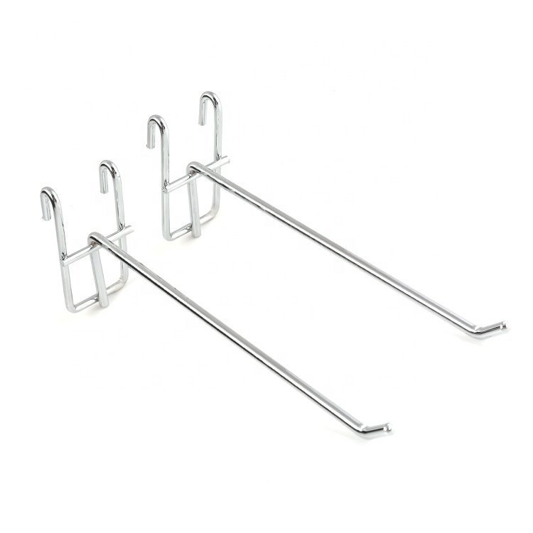 Combo 10 Móc treo sắt, tay cài lưới treo phụ kiện mạ bạc sáng bóng, móc cài lưới, móc treo đồ | BigBuy360 - bigbuy360.vn