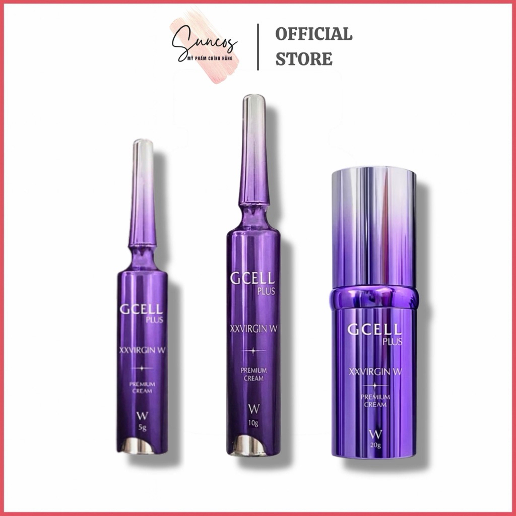 Kem làm hồng vùng kín Gcell Plus XX Virgin W Premium Cream Hàn Quốc 5g 10g 20g - Suncos