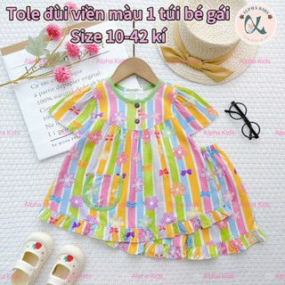 (10-42 kí) Tole đùi tay ngắn viền màu bé gái Mai Anh 290326
