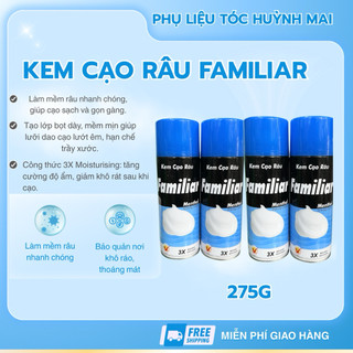 Kem Cạo Râu Familiar Menthol 275g – Bọt Mịn, Mát Lạnh, Giúp Cạo Êm & Dễ Rửa Sạch