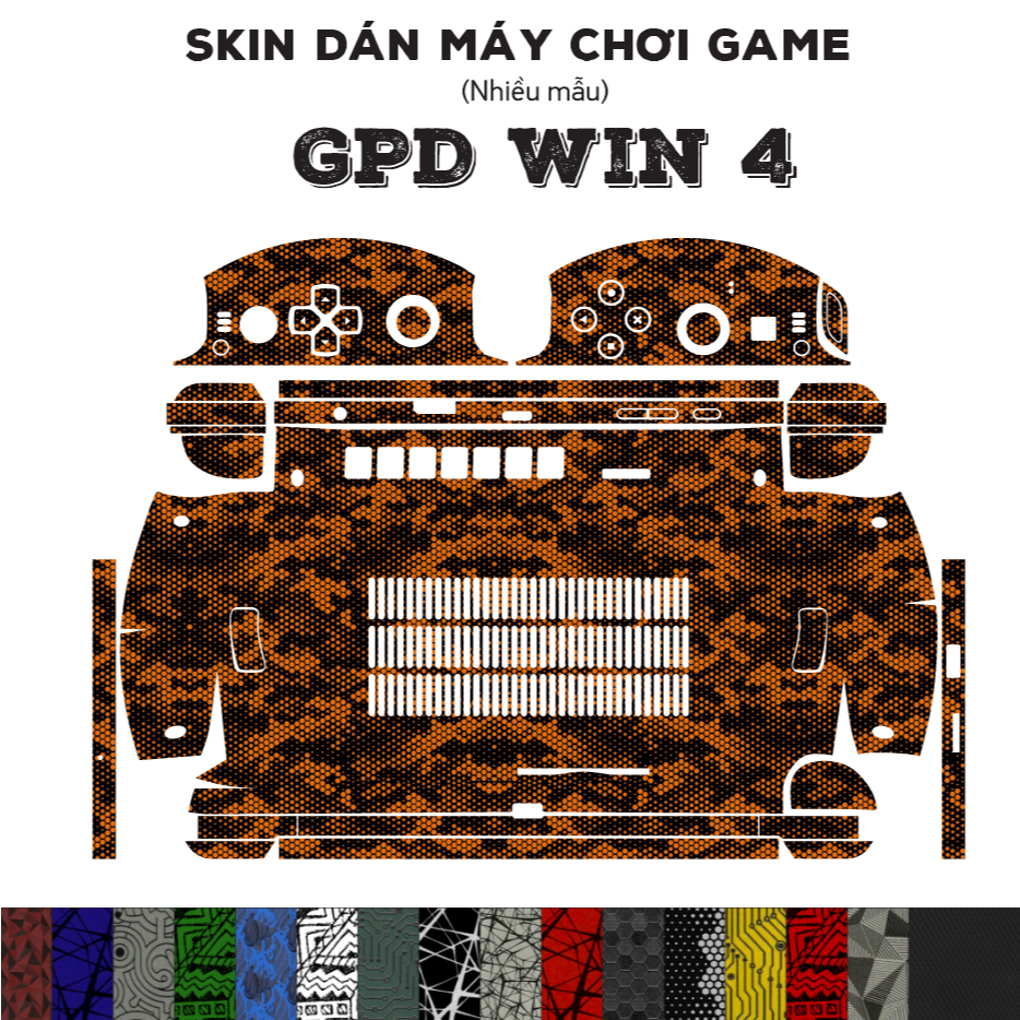 Skin dán GPD Win 4 (Nhiều mẫu) | Miếng dán Film 3M cho máy chơi game PC Handheld