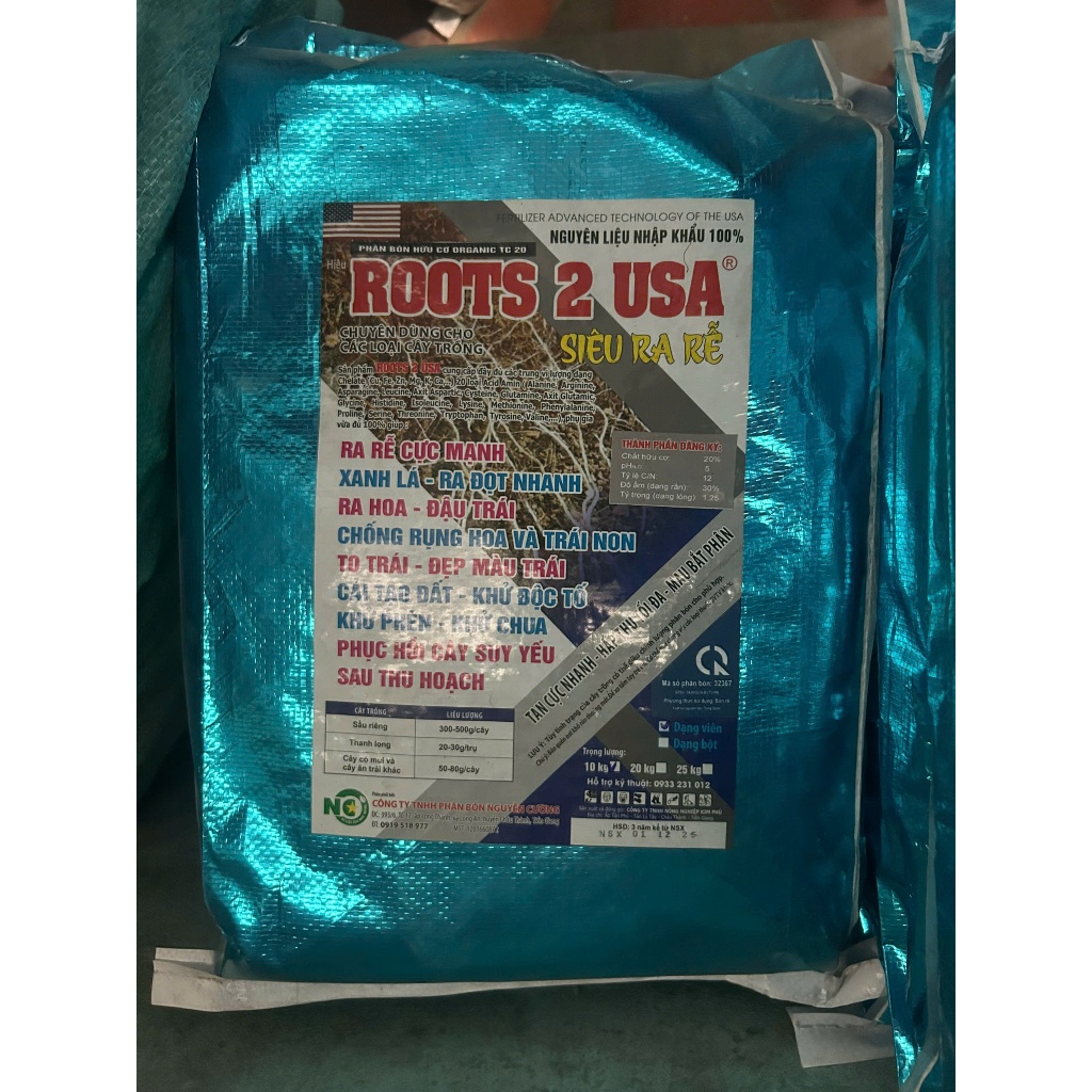 Root 2 USA dạng viên bao 10kg - Hạn chế vàng lá, bạc lá, sung cây, phát đọt, ...