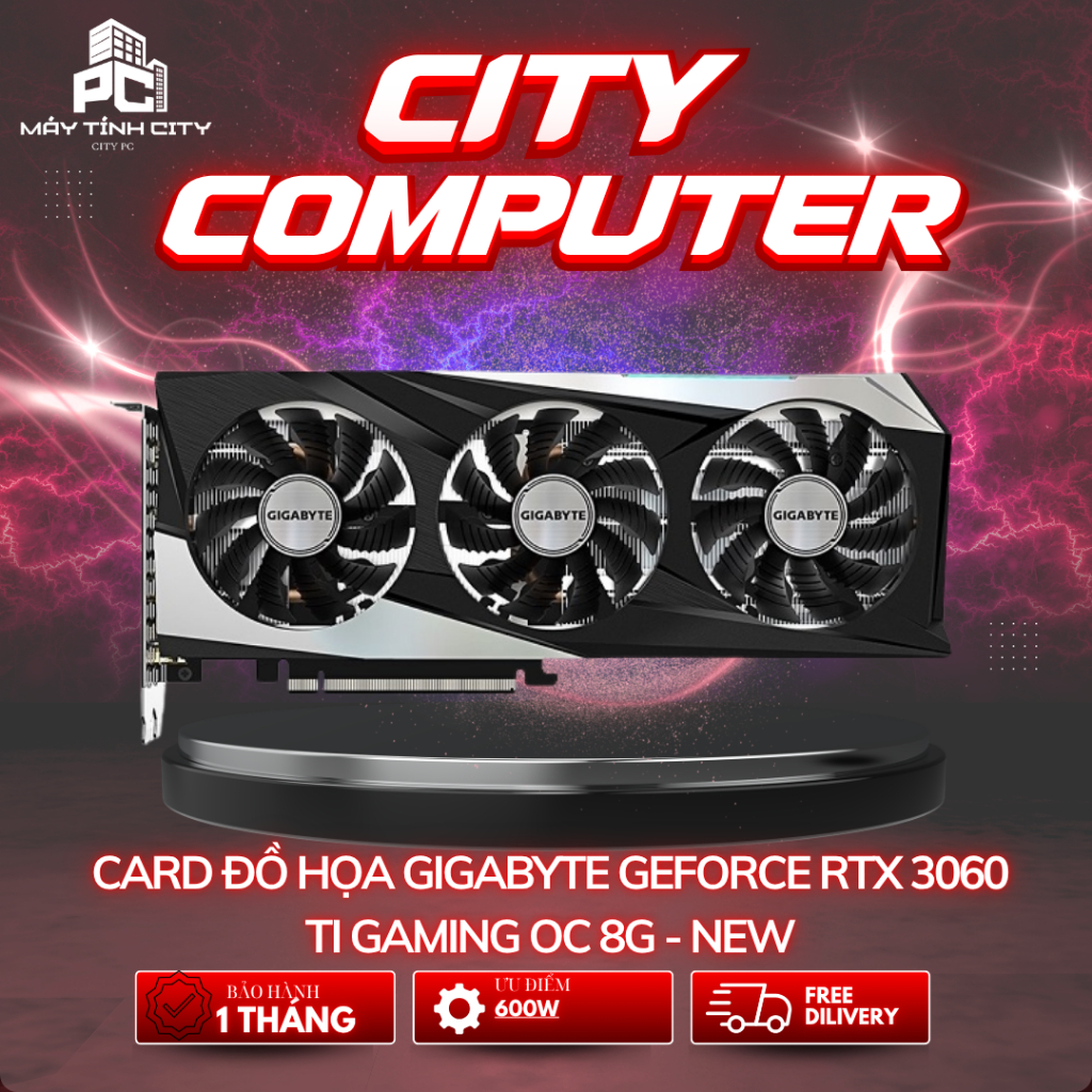 Card đồ họa Gigabyte GeForce RTX 3060 Ti GAMING OC 8G (N306TGAMING OC-8GD) - 2ND