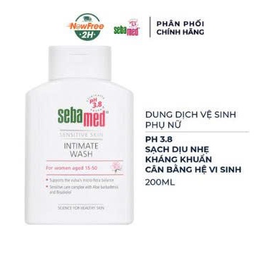 Dung dich vệ sinh Sebamed pH3.8 200ml - Xuất Xứ Đức