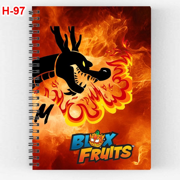 Sổ lò xo anime Blox Fruits -200 trang giấy, khổ a6,a5 nhiều mẫu