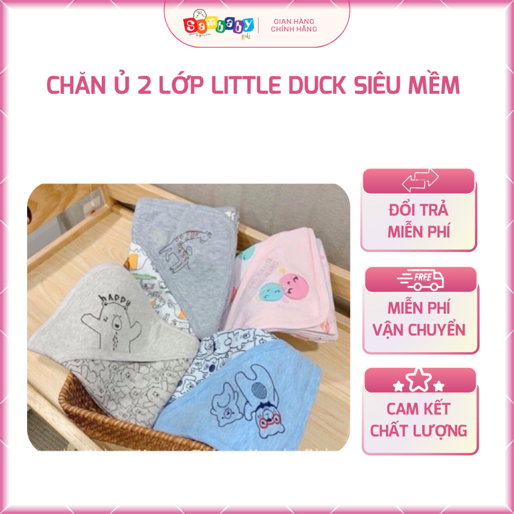 CHĂN Ủ 2 LỚP LITTLE DUCK SIÊU MỀM CHO BÉ