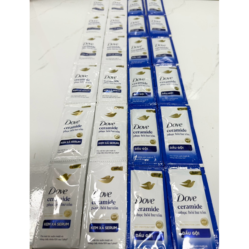 Dây Dầu Gội Hoặc Dầu Xả Dove Phục Hồi Hư Tổn 10 Gói x 6g
