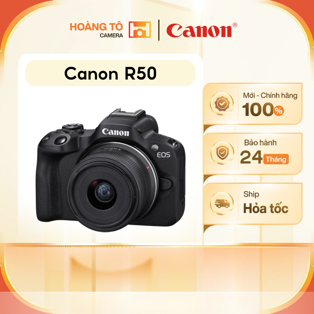 Máy ảnh Canon EOS R50 + KIT 18-45mm | Mới chính hãng