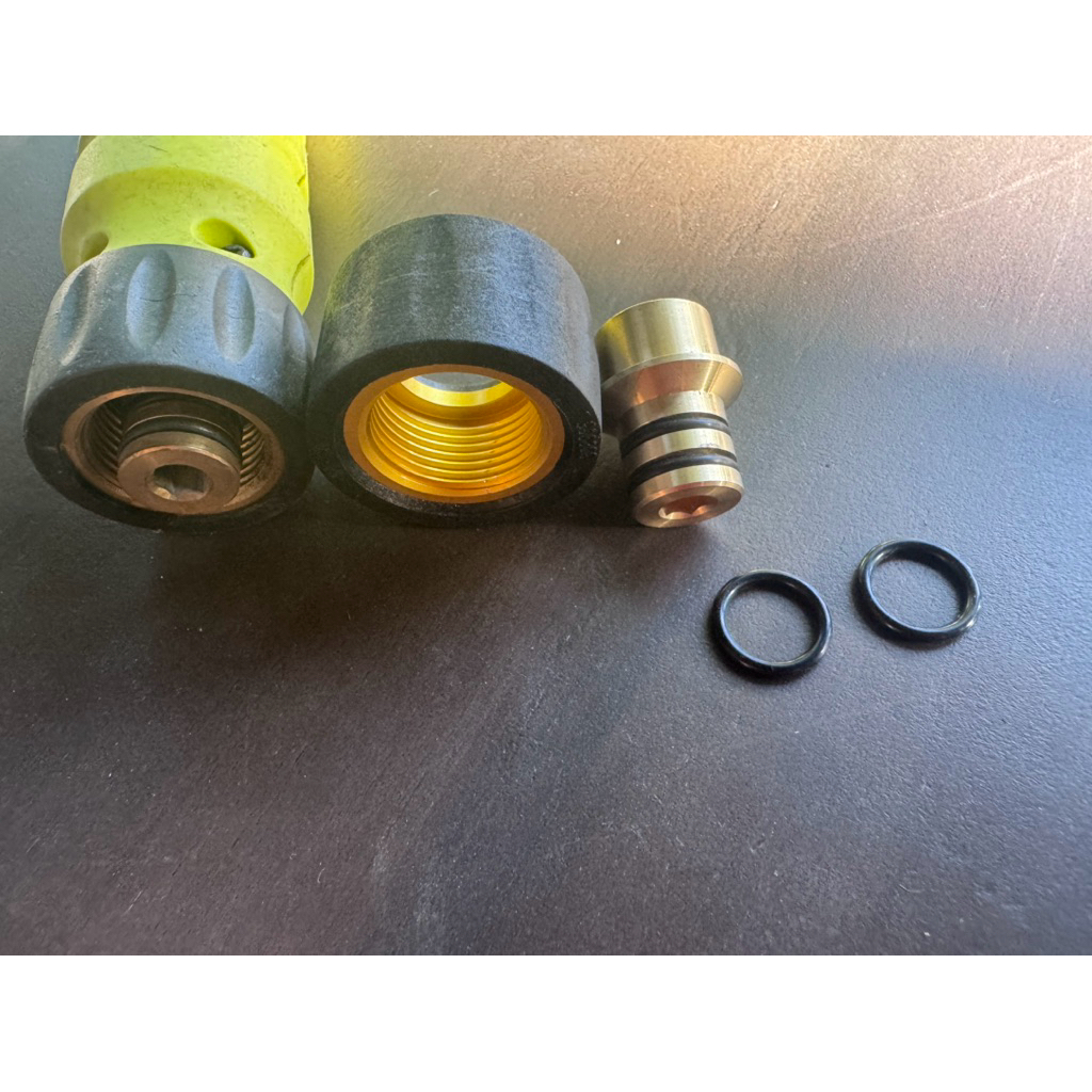 [COMBO] Bộ Đầu Nối Đồng & Nắp Vặn Thay Thế Cho Súng Xịt Ryobi - Hàng Chuẩn Kỹ Thuật