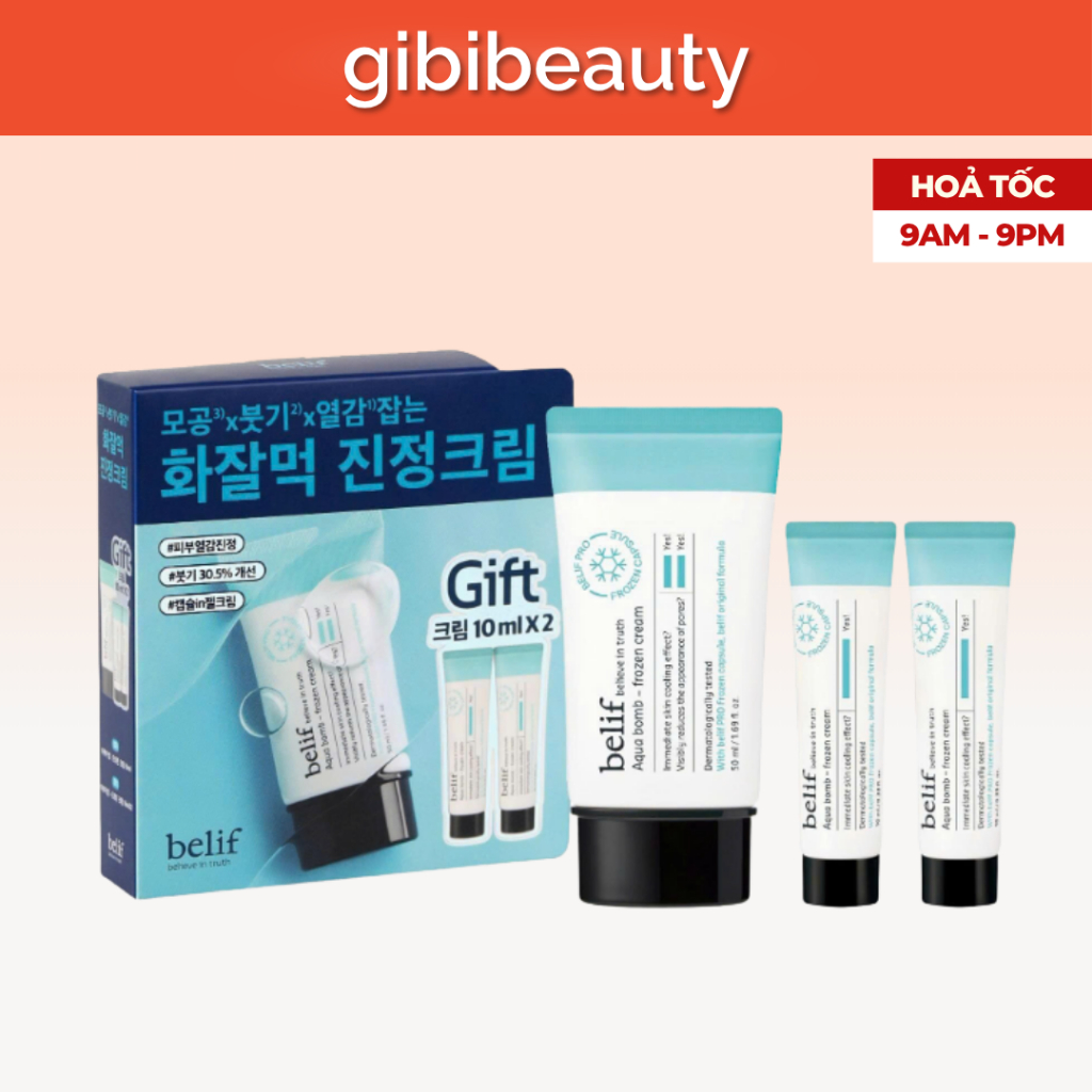 Kem dưỡng ẩm BELIF Aqua Bomb Frozen Cream