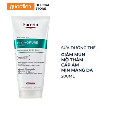 Kem Dưỡng Thể Cho Da Mụn & Thâm Eucerin ProAcne Solution 3X ++ Body Lotion 200Ml