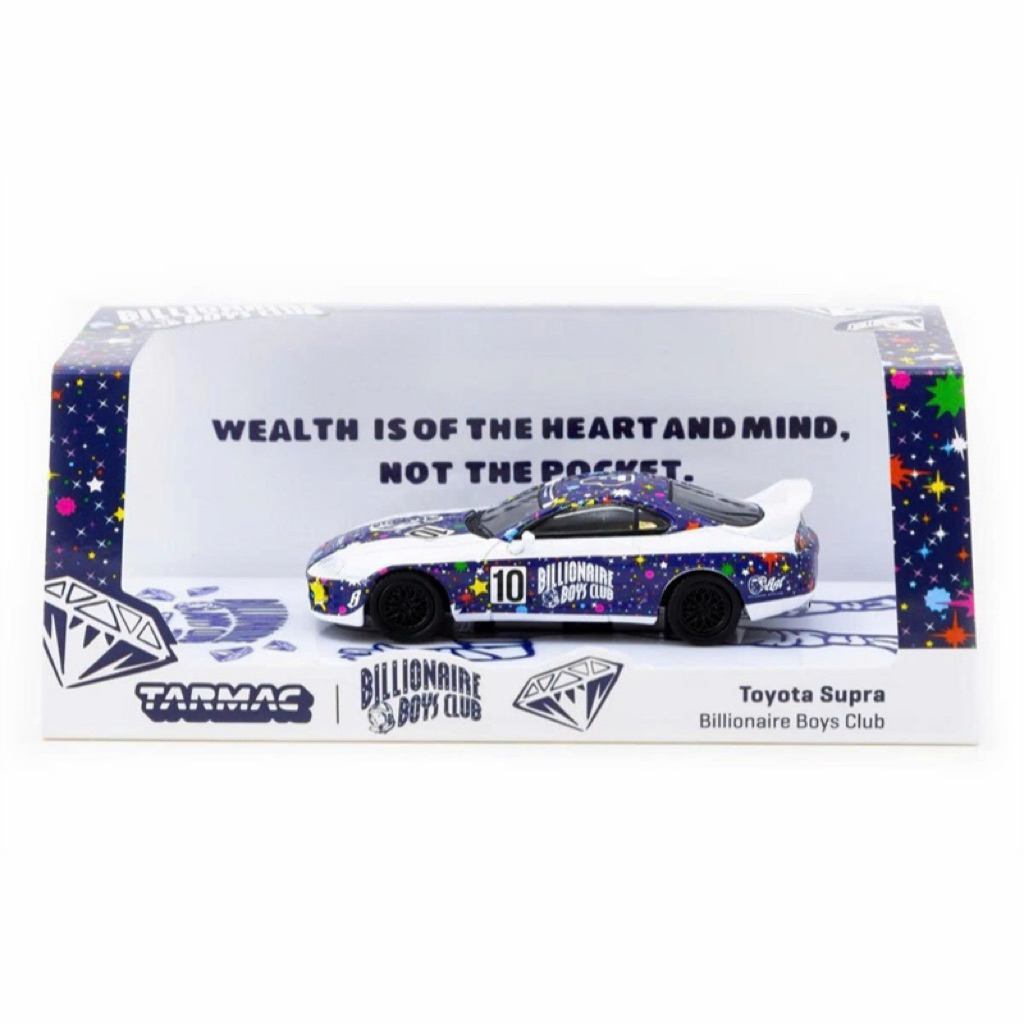 Tarmac Works 1/64 Toyota Supra Billionaire Boys Club tỉ lệ 1/64 ( dài khoảng 6-7cm )