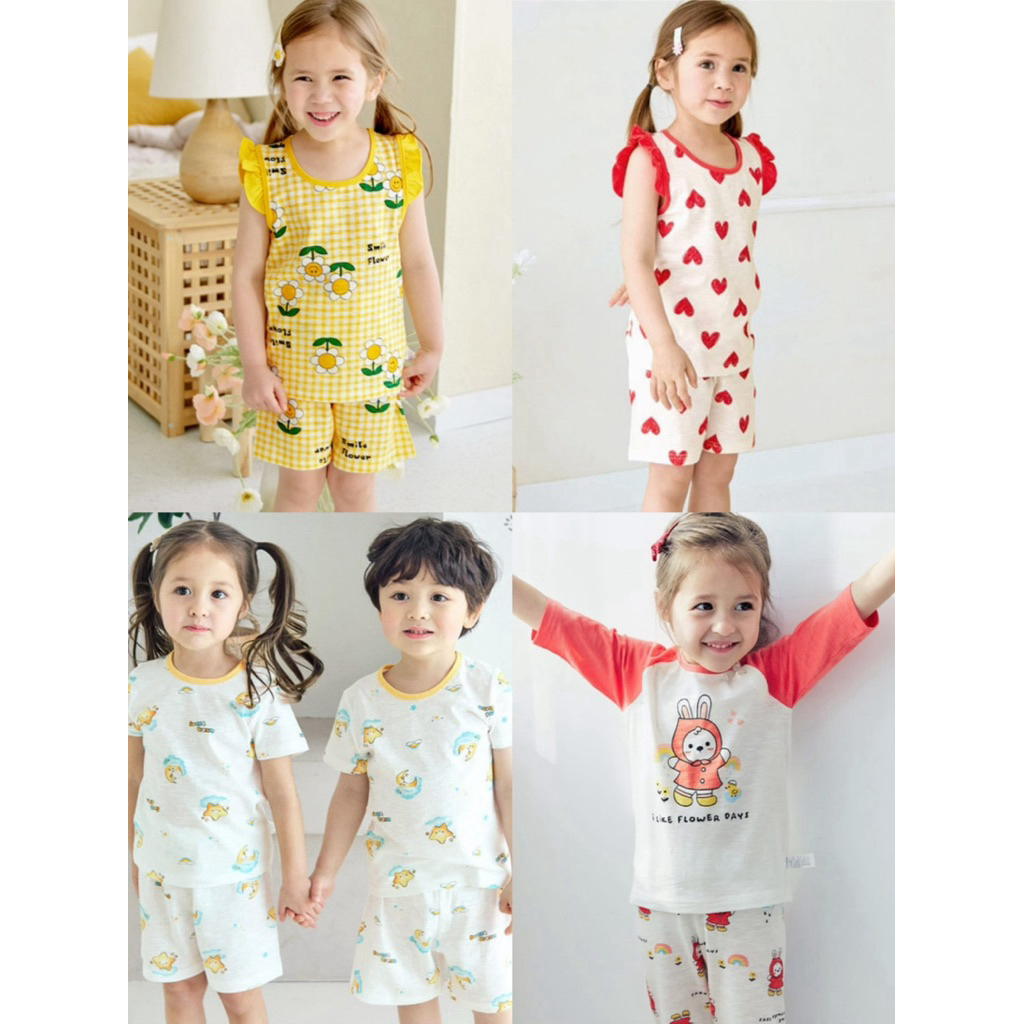 Bộ hè mỏng nhẹ mát Maykids bé gái xuất Hàn dư xịn -full tag túi [size 90-130]