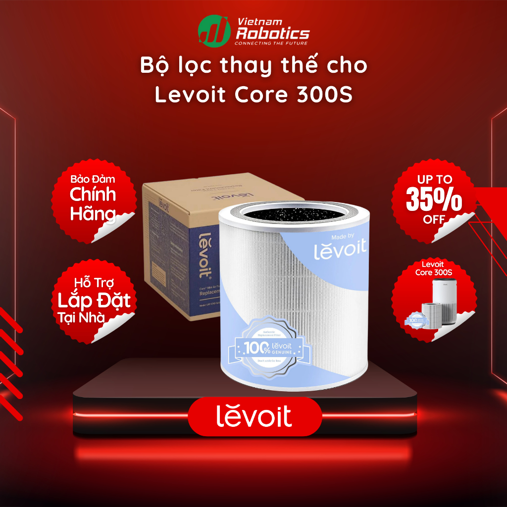 Bộ lọc không khí Levoit Core® 300/300S/P350 - Lọc diệt khuẩn - hepa H13, hàng chính hãng levoit, tuổ