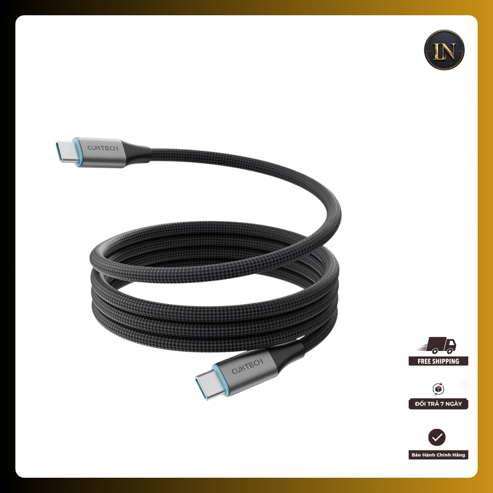 Cáp sạc từ tính Cuktech Type-C to Type-C 240W 6A