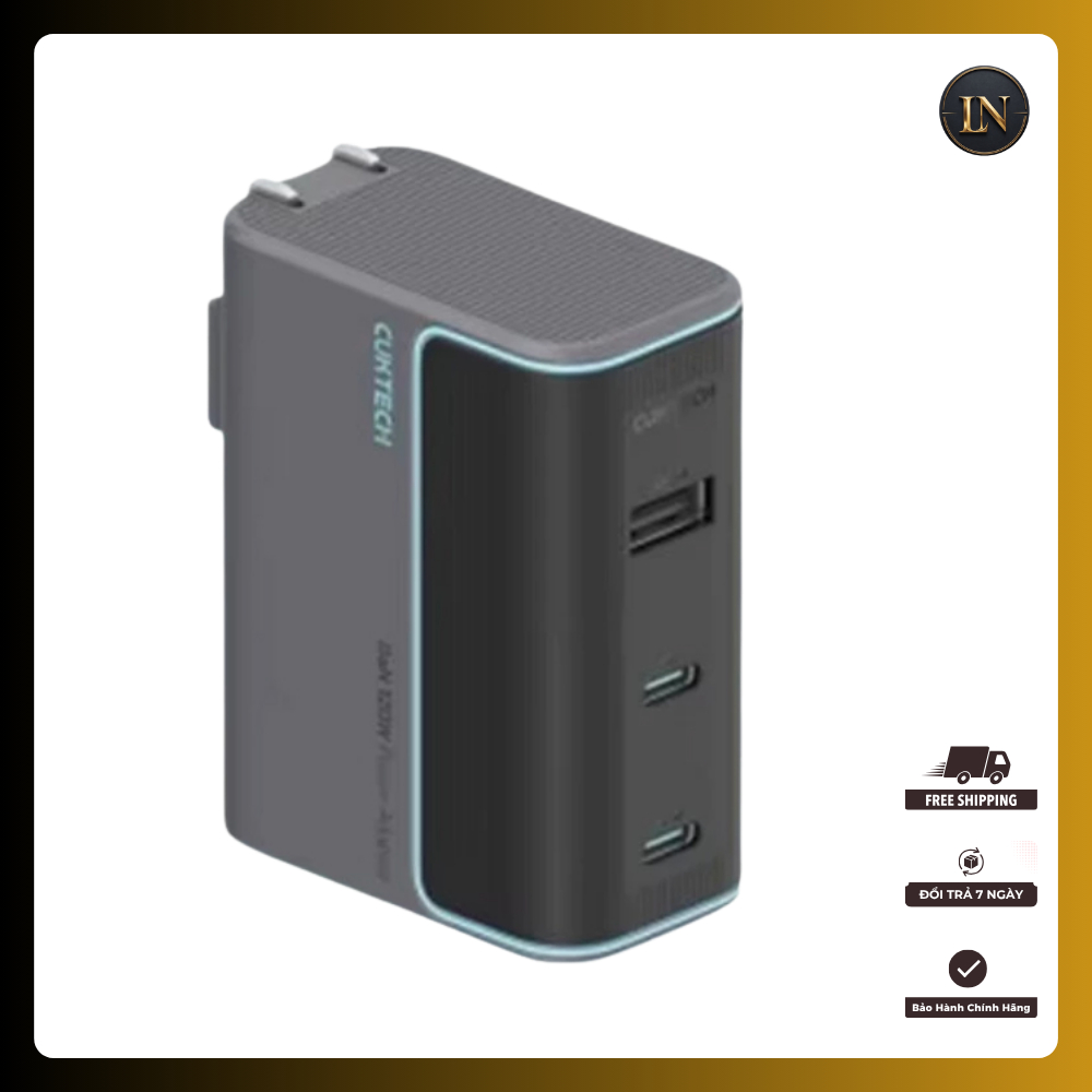 Củ sạc Cuktech GaN 120W 3 cổng (2C1A) AD1003