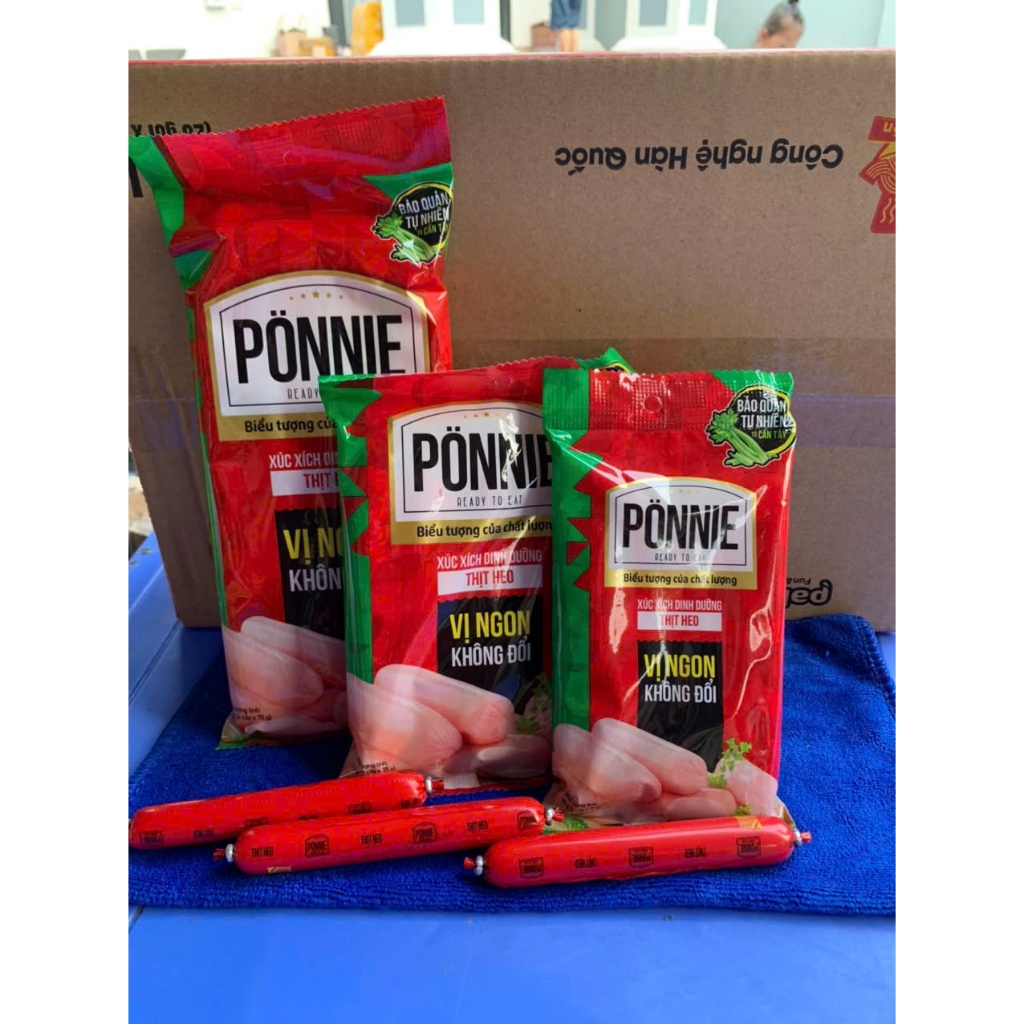 Xúc xích Ponnie thịt heo 95g/175g/280g...