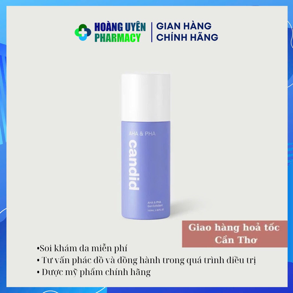 Gel tẩy tế bào chết Candid AHA & PHA Gel Exfoliant 100ml