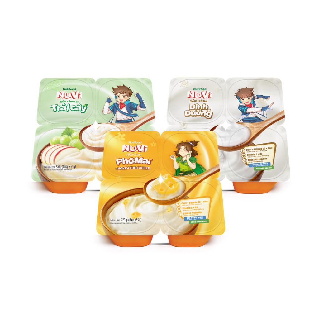 sữa chua nutifood 3 vị