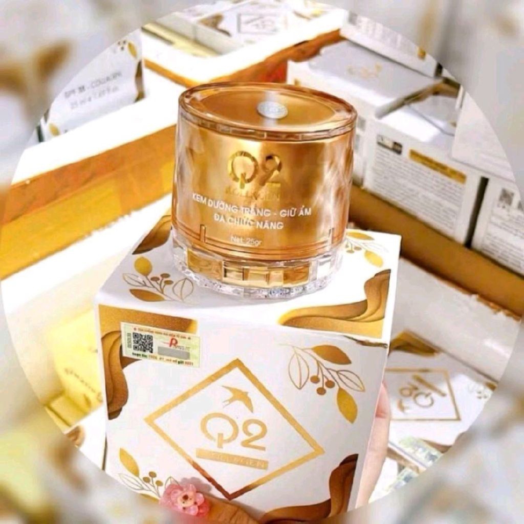 Kem Q2 vàng Collagen giữ ẩm