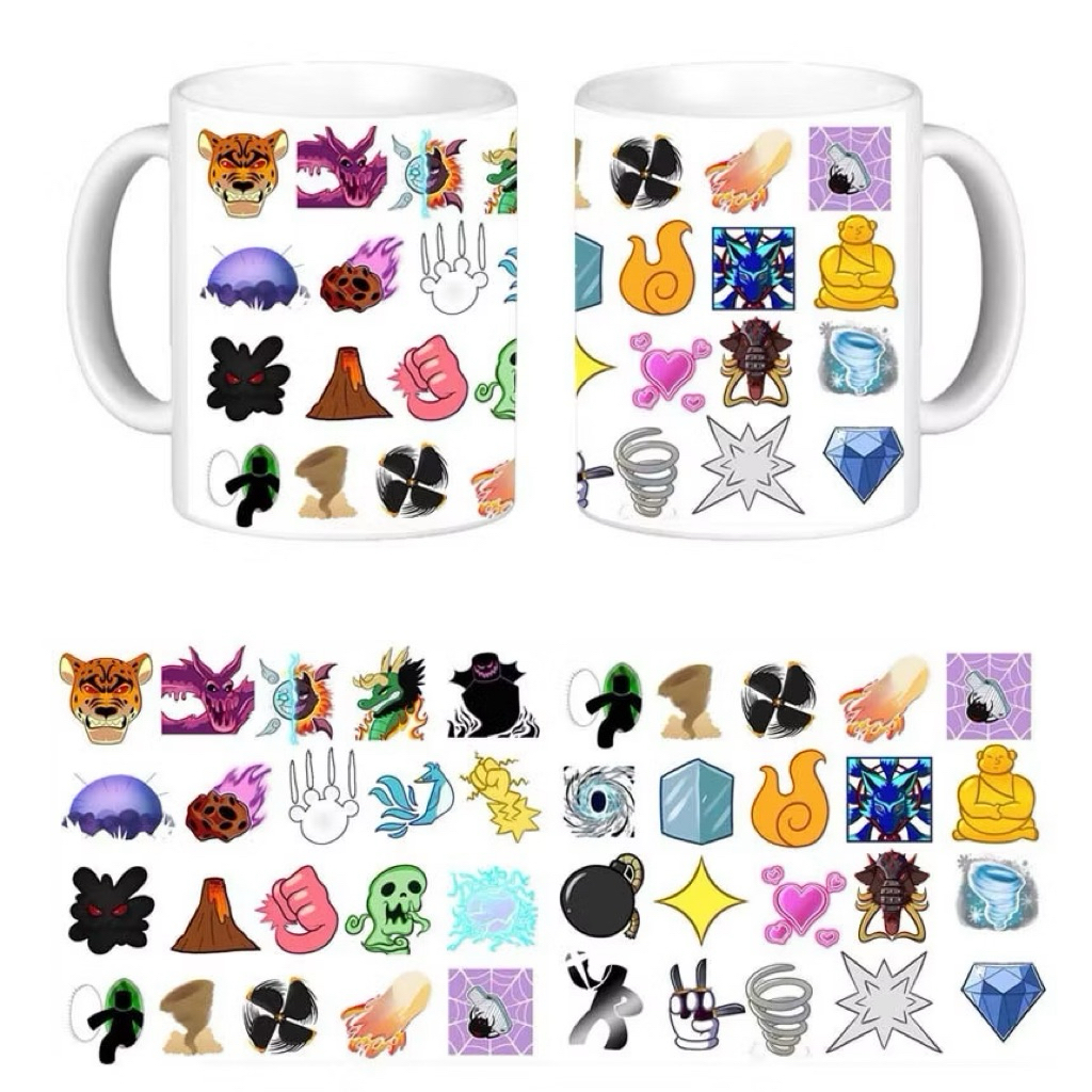 Cốc hình blox fruits / cốc in ảnh blox fruit/ ly sứ blox fruits/ cốc blox fruits