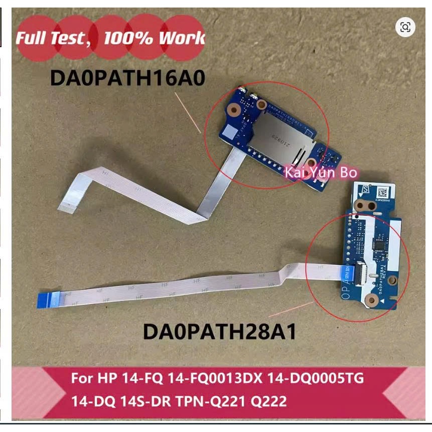 Bo kích nguồn SD Card Reader Power Button Board HP 340s G7 14s-fq 14s-dq 14s-dy 14s-fr 14-dq 14-fq