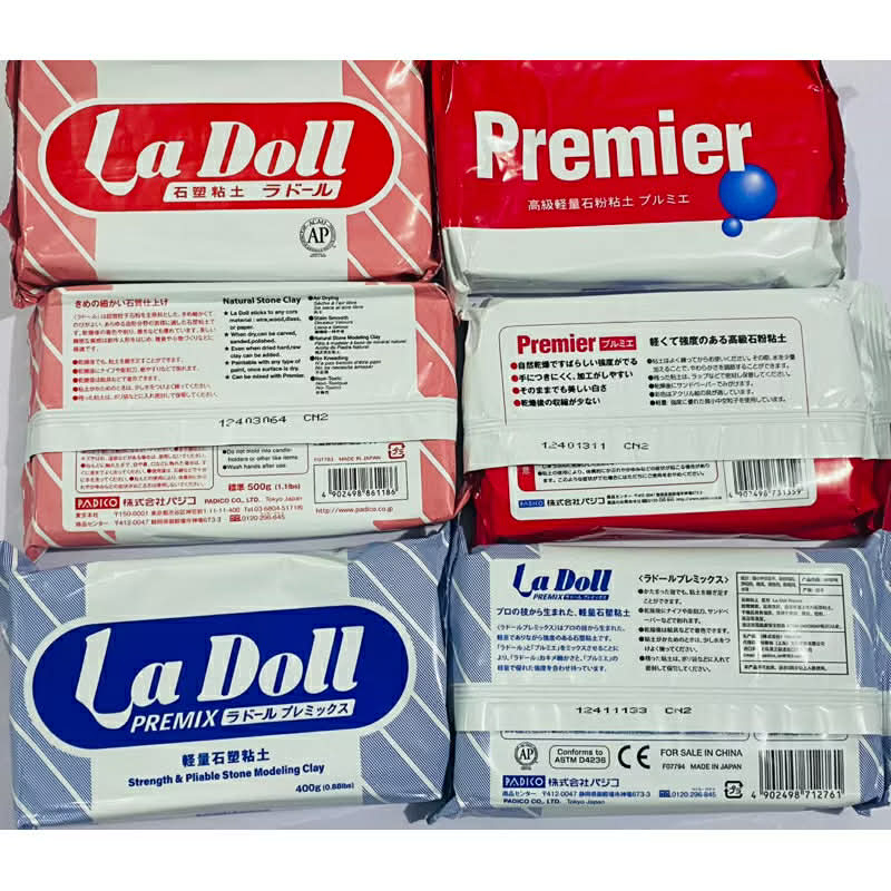 đất sét tự khô dòng bột đá reéin, đất sét ladoll